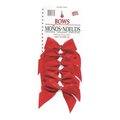Holiday Trims Bow Red Vlvt 2Lp 6 Pack 7930